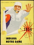 1956 Notre Dame Fighting Irish Indiana Hoosiers Game Program (Paul Hornung Heisman Season)