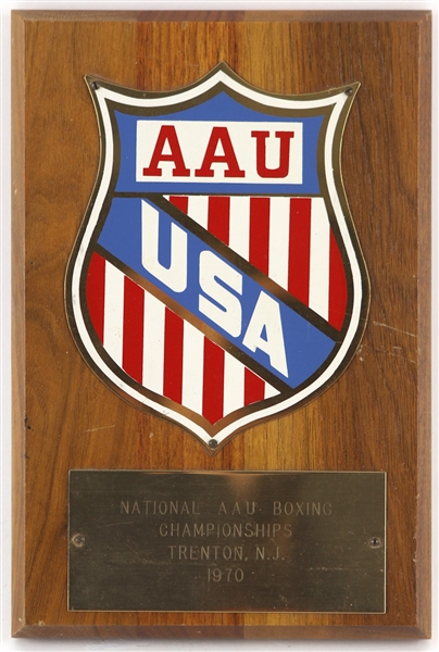 1970 National AAU Boxing Championships Trenton NJ 6" x 9" Plaque