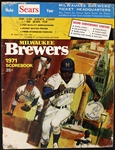 1971 Oakland Athletics Milwaukee Brewers Multi Signed Program w/ 8 Signatures Including Roy McMillan, Dave Duncan & More (JSA)