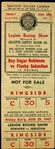 1947 Sugar Ray Robinson Flashy Sebastian Madison Square Garden Ticket 