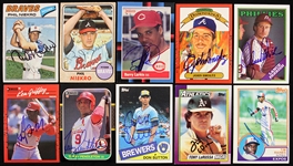 1960s-90s Signed Baseball Card Collection - Lot of 20 w/ Ozzie Smith, Phil Niekro, Don Sutton & More (JSA)