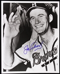 1953-62 Joe Adcock Milwaukee Braves Signed 8" x 10" Photo (JSA)