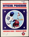 1976 Chicago Cubs Houston Astros Signed Wrigley Field Program w/ 6 Signatures (JSA)
