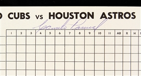 1976 Chicago Cubs Houston Astros Signed Wrigley Field Program w/ 6 Signatures (JSA)