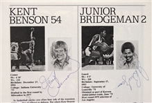 1978 Milwaukee Bucks Cleveland Cavaliers Signed MECCA Arena Program w/ 11 Signatures (JSA)