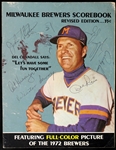 1972 Milwaukee Brewers California Angels Signed County Stadium Program w/ 8 Signatures Including Nolan Ryan & More (JSA)