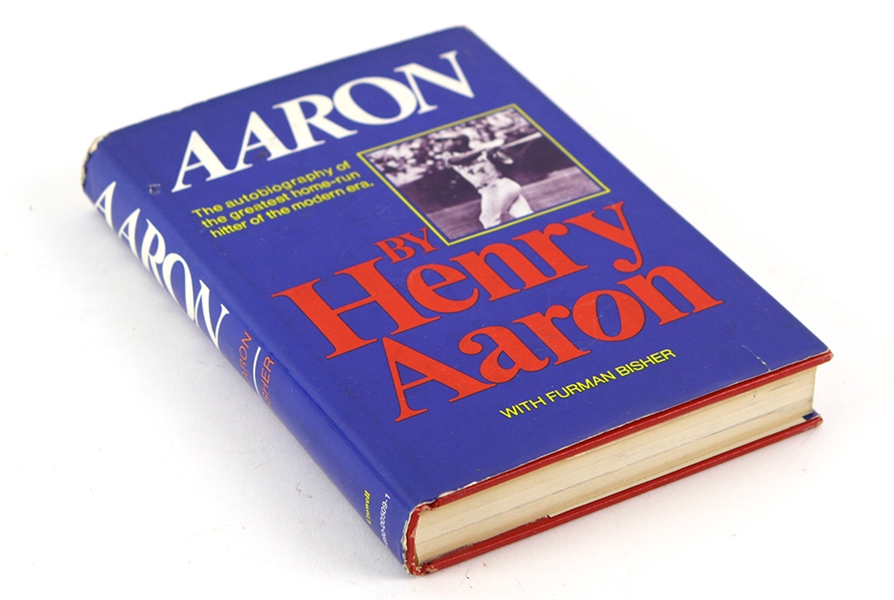 1974 Hank Aaron Milwaukee Braves Author Signed Hardcover Autobiography (JSA)