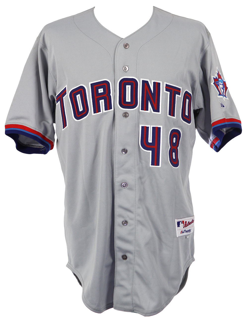 Lot Detail - 2000 Paul Quantrill Toronto Blue Jays Game Worn Road Jersey  (MEARS LOA)