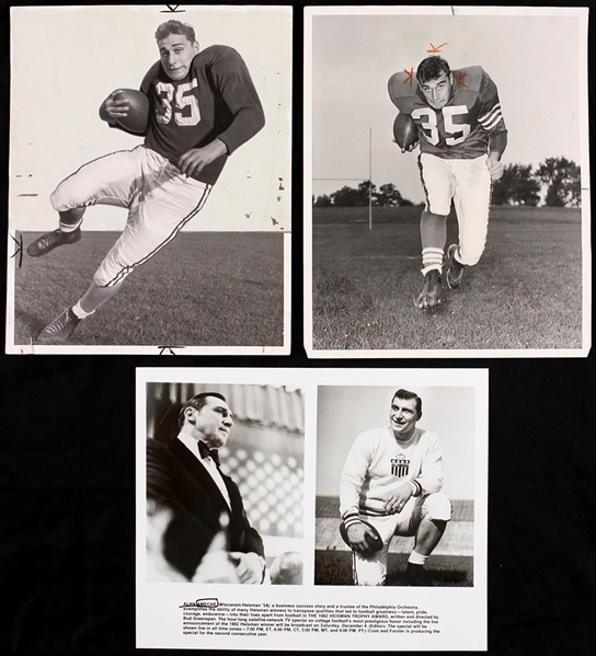 1950s-80s Alan Ameche Wisconsin Badgers 8" x 10" Photo Collection - Lot of 3