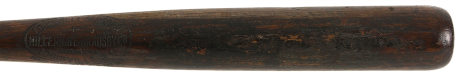 1922 H&B Louisville Slugger Game Used Sidewritten Bat (MEARS LOA)