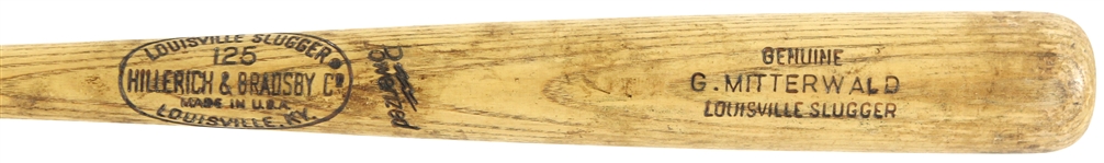 1969-72 George Mitterwald Minnesota Twins H&B Louisville Slugger Professional Model Game Used Bat (MEARS LOA)