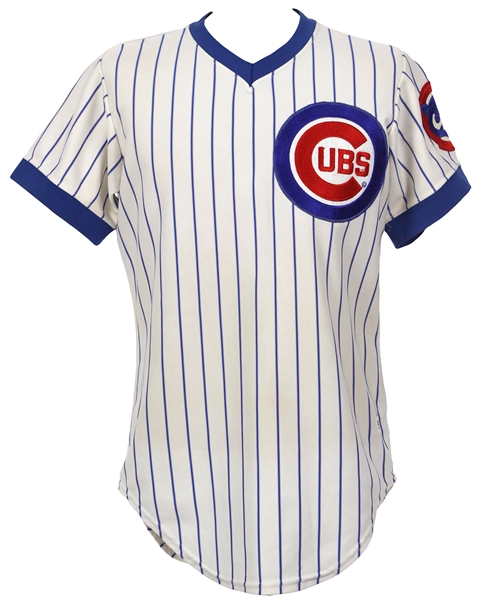 1985 Richie Hebner Chicago Cubs Game Worn Home Jersey (MEARS LOA) Final Season