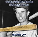 1965-68 Ron Santo Chicago Cubs Signed H&B Louisville Slugger Professional Model Game Used Bat (MEARS A9/JSA)