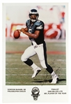 2000 Donovan McNabb Daunte Culpepper Vinny Testaverde La'Roi Glover Signed 24 x 36 Mounted Miller Lite Player of the Year Displays - Lot of 4 (JSA)