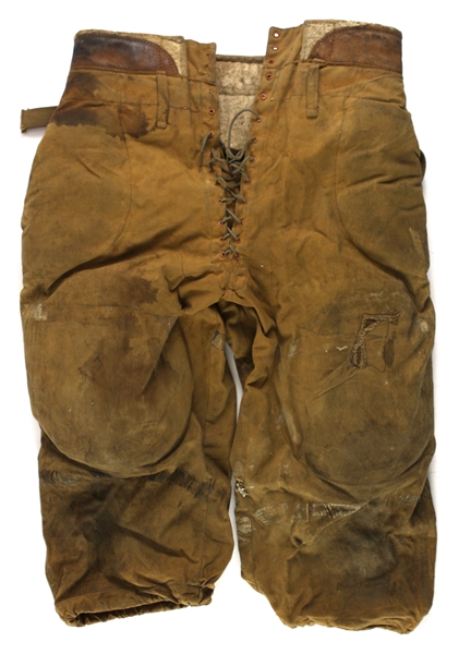 1915-30 Game Worn James W. Brine College Outfitters Football (MEARS LOA)