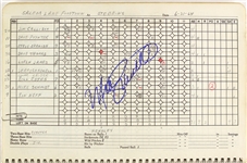 1964-1965 circa Autographed Mike Schmidt Little League Tournament District No. 8 and No. 9 Official Baseball Score Book (2) (Obtained From Coach) JSA