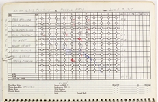 1964-1965 circa Autographed Mike Schmidt Little League Tournament District No. 8 and No. 9 Official Baseball Score Book (2) (Obtained From Coach) JSA