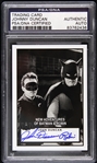 2014 John Duncan New Adventures of Batman & Robin Signed Card (PSA/DNA Slabbed)