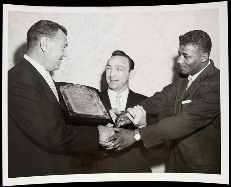 1957 Jack Dempsey Carmen Basilio Floyd Patterson Champion Boxers 7" x 9" Original Photo (Carmen Basilio Estate)