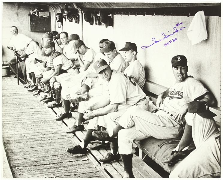 1952-57 Duke Snider Brooklyn Dodgers Signed & Inscribed 16" x 20" Photo (JSA)