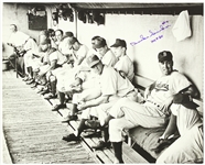 1952-57 Duke Snider Brooklyn Dodgers Signed & Inscribed 16" x 20" Photo (JSA)