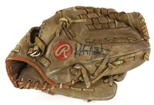 1980s Robin Yount Milwaukee Brewers Signed Rawlings Player Endorsed Store Model Mitt (JSA)