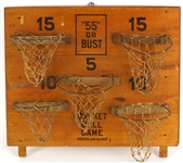 1924 High Grade "55" Or Bust 16" x 19" Carnival Basketball Game 
