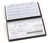2000s Warren Spahn Milwaukee Braves Checkbook (Warren Spahn Estate)