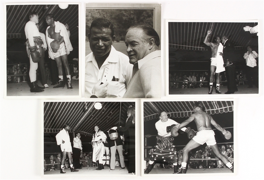 1970s Sugar Ray Robinson Bob Hope 8" x 10" Original Photo Collection - Lot of 5