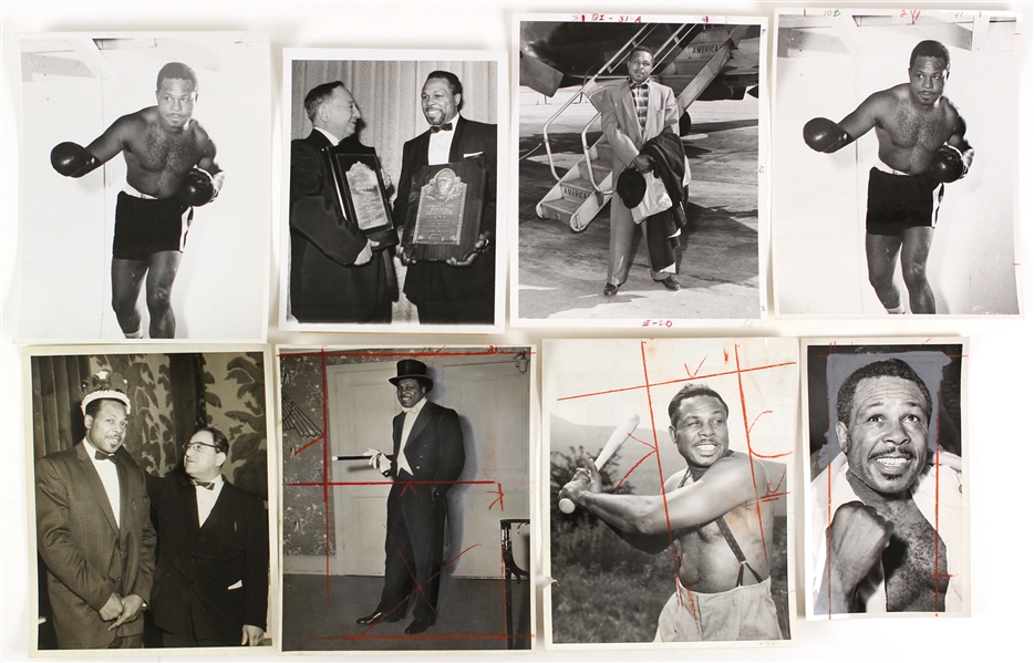 1950s-70s Archie Moore World Light Heavyweight Champion Original Photo Collection - Lot of 18
