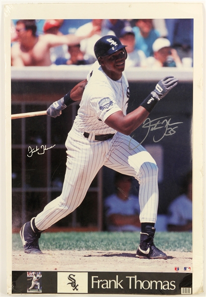 1991 Frank Thomas Chicago White Sox Signed 23" x 35" Poster (JSA)