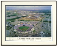 1993 Nolan Ryan Texas Rangers Signed 22" x 27" Framed Farewell to Arlington Stadium Lithograph (JSA) 127/500