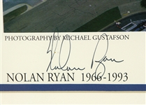 1993 Nolan Ryan Texas Rangers Signed 22 x 27 Framed Farewell to Arlington Stadium Lithograph (JSA) 127/500