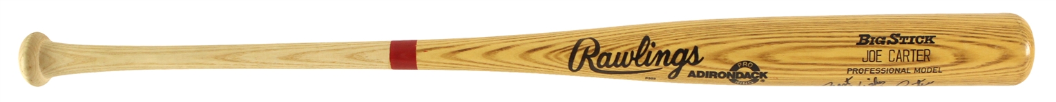 1988 Joe Carter Cleveland Indians Signed Rawlings Adirondack Professional Model Bat (MEARS LOA/JSA)