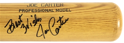 1988 Joe Carter Cleveland Indians Signed Rawlings Adirondack Professional Model Bat (MEARS LOA/JSA)