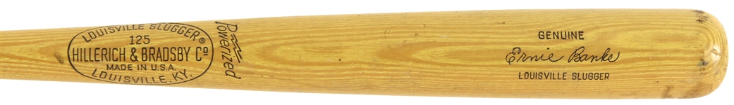 1965-68 Ernie Banks Chicago Cubs H&B Louisville Slugger Store Model Bat