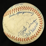 1974 MLB Hall of Fame Multi Signed OAL MacPhail Baseball w/ 25 Signatures Including Mickey Mantle, Satchel Paige, Casey Stengel & More (JSA)