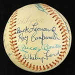 1974 MLB Hall of Fame Multi Signed OAL MacPhail Baseball w/ 25 Signatures Including Mickey Mantle, Satchel Paige, Casey Stengel & More (JSA)