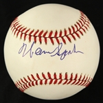 1987-88 Warren Spahn Milwaukee Braves Signed ONL Giamatti Baseball (JSA)