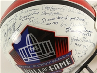 1990's-2000's NFL Hall of Fame Multi Signed Full Size Riddell Helmet w/ 26 Signatures Including Lawrence Taylor, Terry Bradshaw, Roger Staubach & More *JSA Full Letter*
