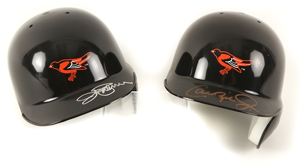 2000s Cal Ripken Jr. Jim Palmer Baltimore Orioles Signed Mini Helmets - Lot of 2 (JSA)