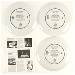 1989 Kareem Abdul Jabbar Los Angeles Lakers Signed Gartlan Commemorative Plates - Lot of 3 (JSA)