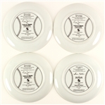 1983-85 Reggie Jackson Steve Carlton Signed Hackett Commemorative Plates - Lot of 4 (JSA)