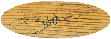 1993-94 Butch Davis Texas Rangers Signed Louisville Slugger Professional Model Game Used Bat (MEARS LOA/JSA)