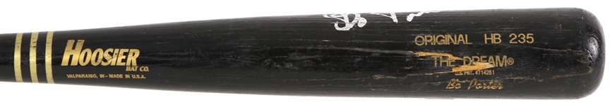 1999-2001 Bo Porter Signed Hoosier Professional Model Game Used Bat (MEARS LOA/JSA)