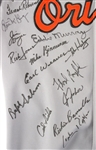 1986 Rick Dempsey Baltimore Orioles Game Worn Team Signed Road Jersey w/ 39 Signatures Including Cal Ripken Jr, Eddie Murray, Frank Robinson, Earl Weaver & More (MEARS LOA/JSA)