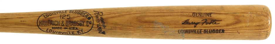 1974-75 Barry Foote Montreal Expos H&B Louisville Slugger Professional Model Game Used Bat (MEARS LOA)