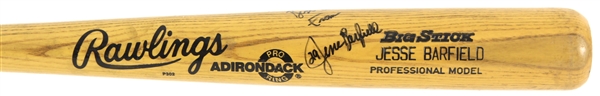 1988-89 Jesse Barfield Blue Jays/Yankees Signed Rawlings Adirondack Professional Model Game Used Bat (MEARS LOA/JSA)