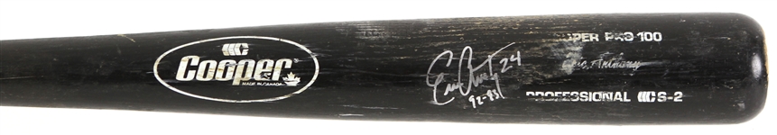 1992-93 Eric Anthony Houston Astros Signed Cooper Professional Model Game Used Bat (MEARS LOA/JSA)