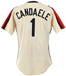 1989 Casey Candaele Houston Astros Road Jersey (MEARS LOA)
